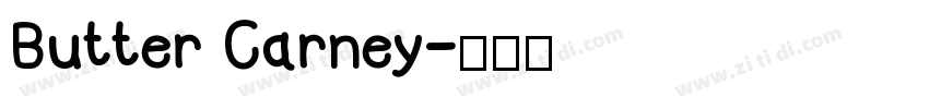 Butter Carney字体转换